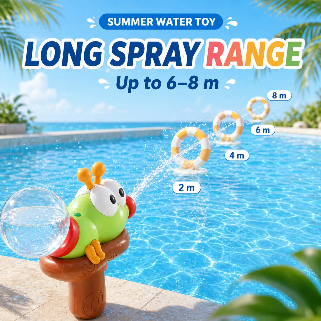 Green and Pink Vevolora electric water blasters